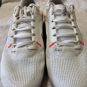 Nike Men's Pegasus White and Orange Running Shoes